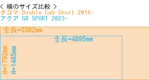 #タコマ Double Cab Short 2016- + アクア GR SPORT 2023-